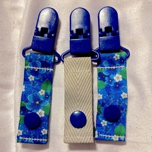 Floral tubie IV feeding oxygen tube clips